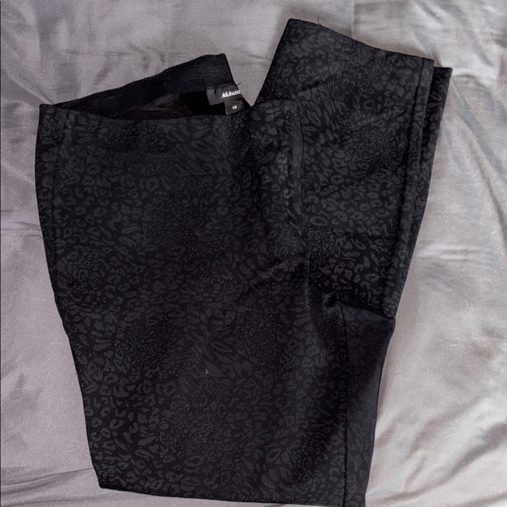 Alfani Black Patterned Pants